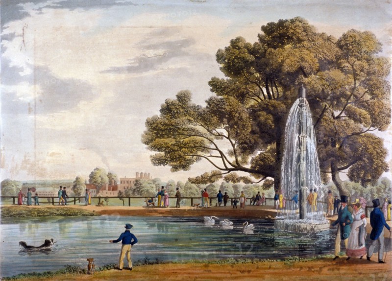 Green Park, Westminster, London, 1826. Artist: Anon