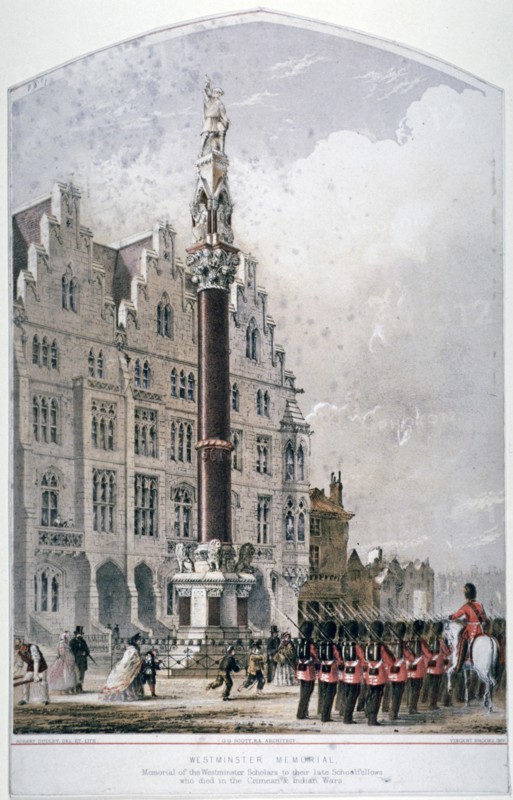 Broad Sanctuary, Westminster, London, c1865. Artist: Robert Dudley