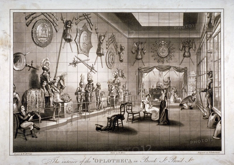 The Hoplotheca, Brook Street, Westminster, London, c1810. Artist: Thomas Sutherland