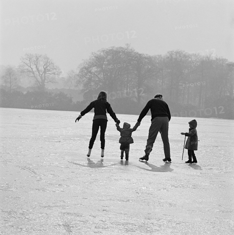 Skating in Richmond Park, London, 1962-1964