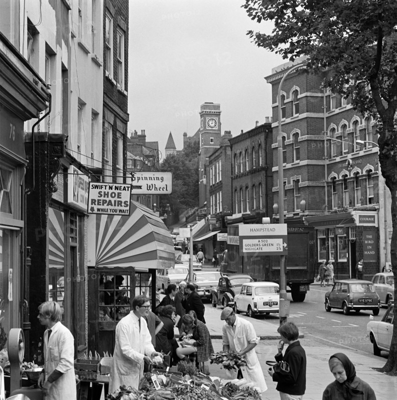 Hampstead High Street, Hampstead, London, 1967-1975