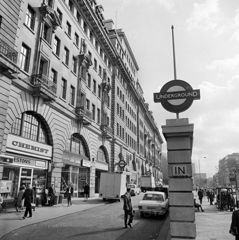 Baker Street underground station, London, 1960-1972