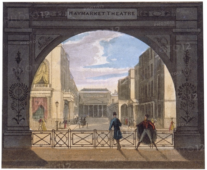 View of the Haymarket Theatre, London, c1820. Artist: Anon