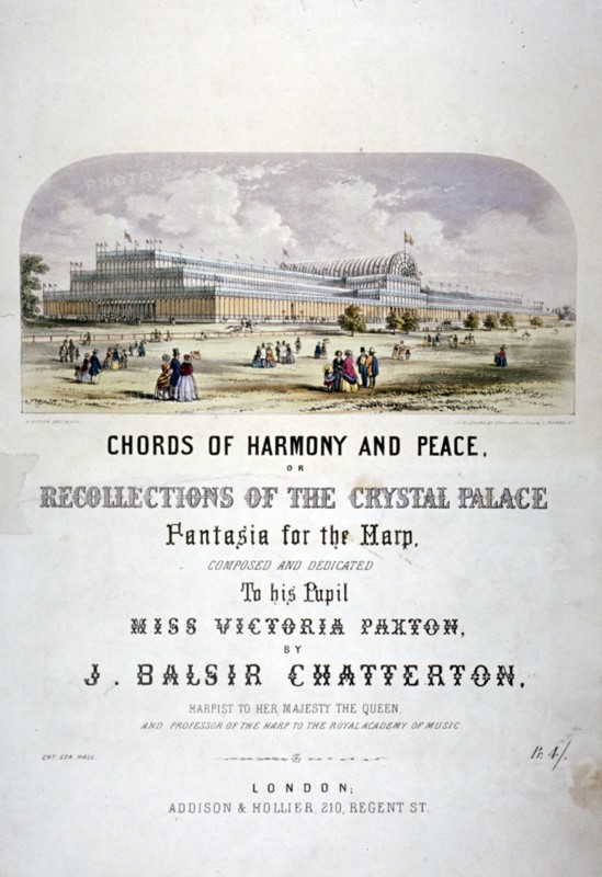 Cover of 'Chords of harmony and peace' composed by JB Chatterton, c1851. Artist: Augustus Butler