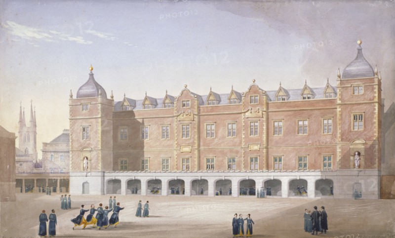 Christ's Hospital School, Newgate Street, City of London, 1831. Artist: John Shaw
