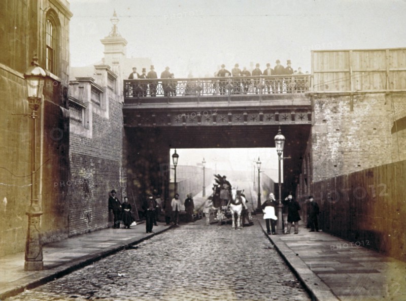 View of Shoe Lane Bridge, City of London, 1869. Artist: Henry Dixon