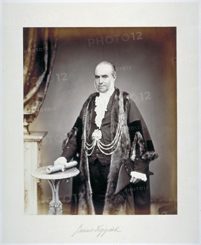 James Figgins, Sheriff of London, in shrieval costume, c1865. Artist: Maull & Co