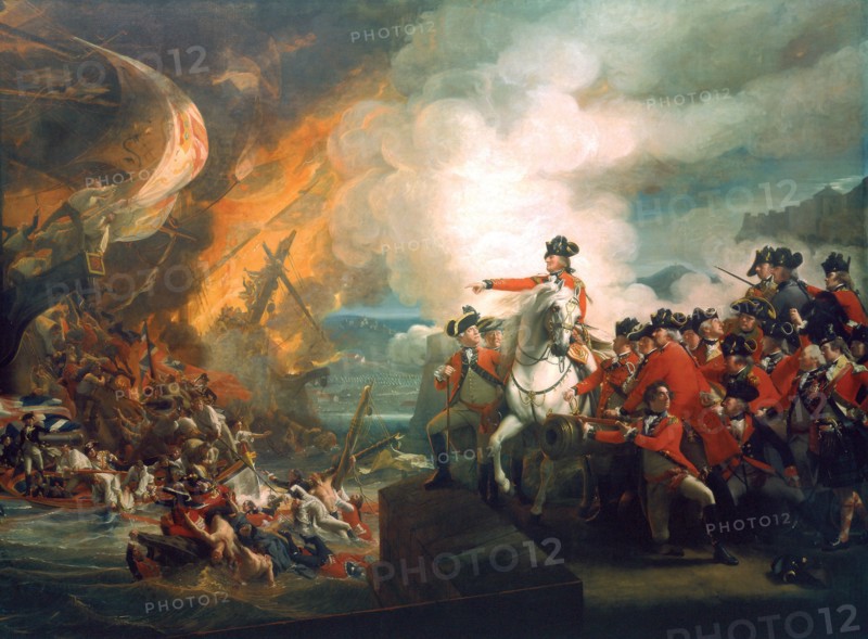 'Defeat of the Floating Batteries at Gibraltar', 1782 (c1783). Artist: John Singleton Copley