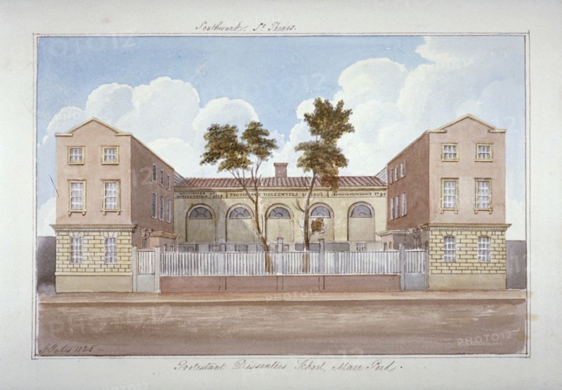 The Protestant Dissenters' School, Maze Pond, Bermondsey, London, 1825. Artist: G Yates