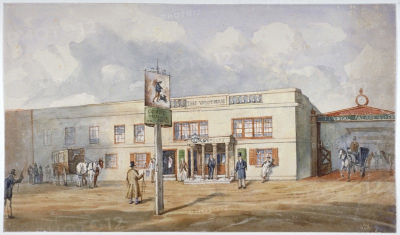 The Woodman Inn, Upper Norwood, London, c1865. Artist: Anon