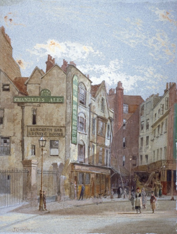 View of Woods Hotel, Portugal Street, Westminster, London, c1880. Artist: John Crowther
