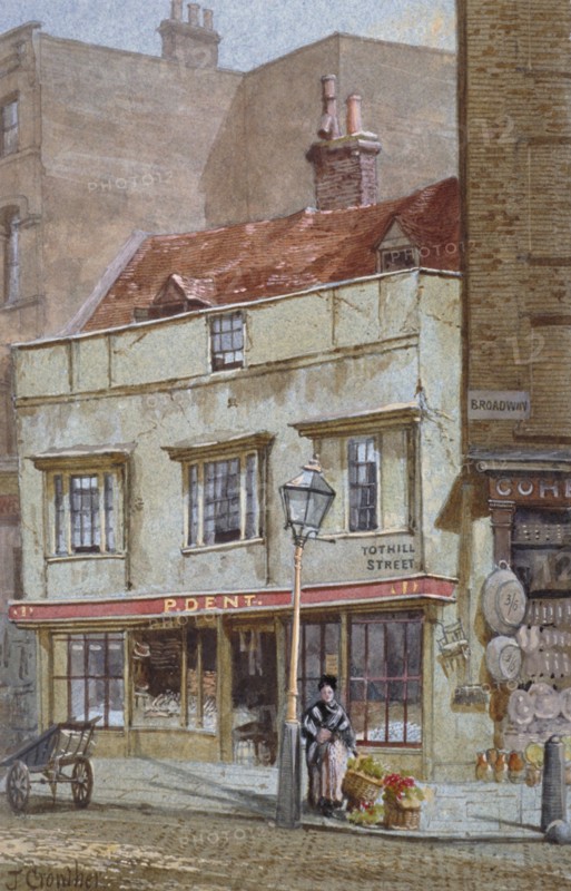No 1 Tothill Street, Westminster, London, c1880. Artist: John Crowther