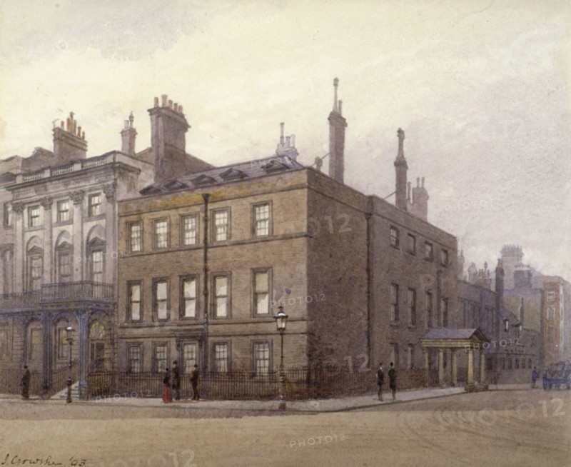 Cleveland House, at the corner of St James's Square and King Street, Westminster, London, 1893. Artist: John Crowther