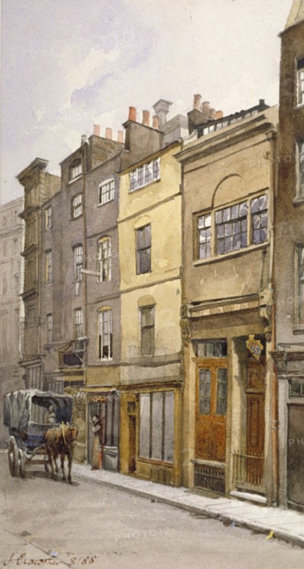 View of the parish clerk's hall, Silver Street, London, 1888. Artist: John Crowther
