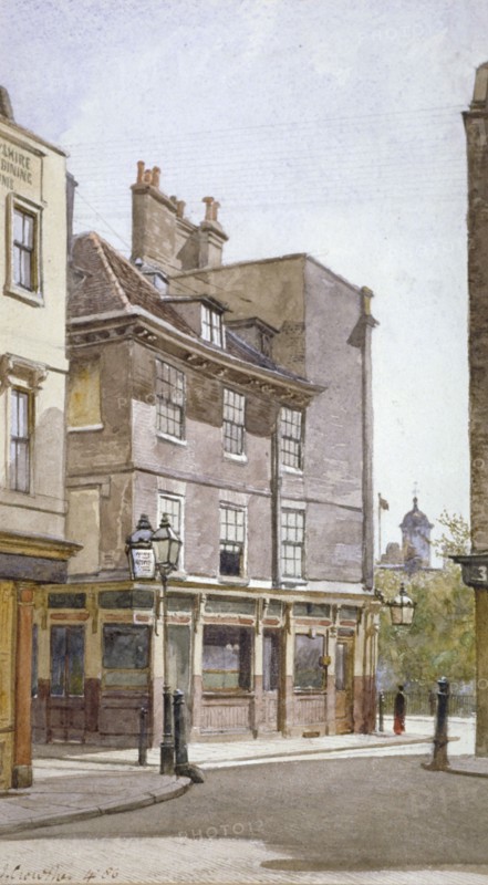 View of the Crooked Billet Inn, King Street, Stepney, London, 1886. Artist: John Crowther