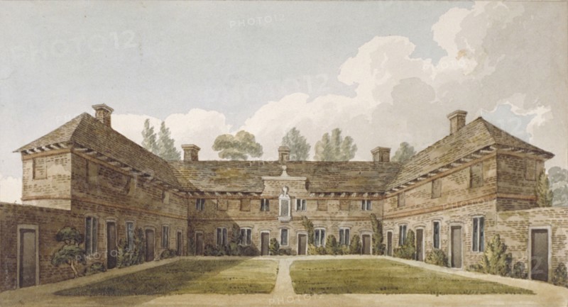 Winchester Almshouses, Richmond Hill, Surrey, c1820. Artist: Anon