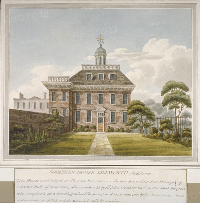 Somerset House, Isleworth, Middlesex, c1800. Artist: Anon