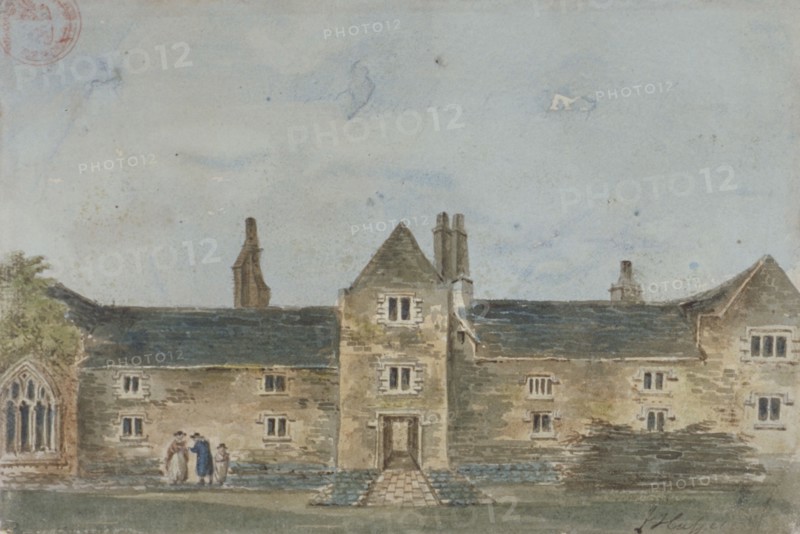 Ellis Davy's Almshouses, Croydon, Surrey, c1800. Artist: John Hassell