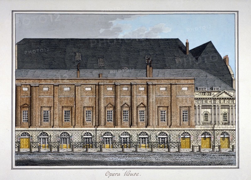 The King's Theatre, Haymarket, Westminster, London, 1807. Artist: Charles Tomkins