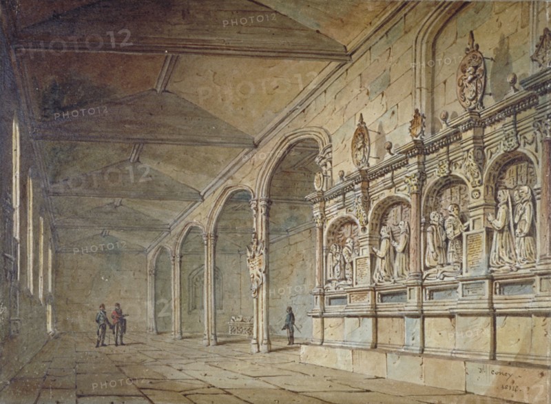 Interior of the Chapel of St Peter ad Vincula, Tower of London, 1814. Artist: John Coney