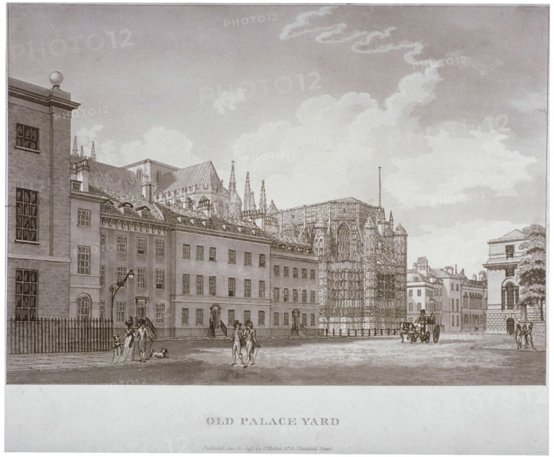 Old Palace Yard, Westminster, London, 1793. Artist: Thomas Malton II