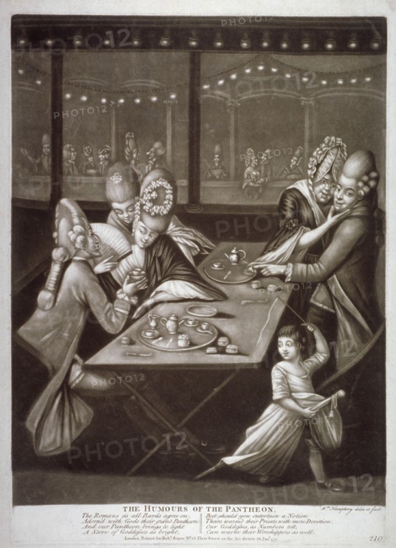 'The Humours of the Pantheon', 1772. Artist: William Humphrey
