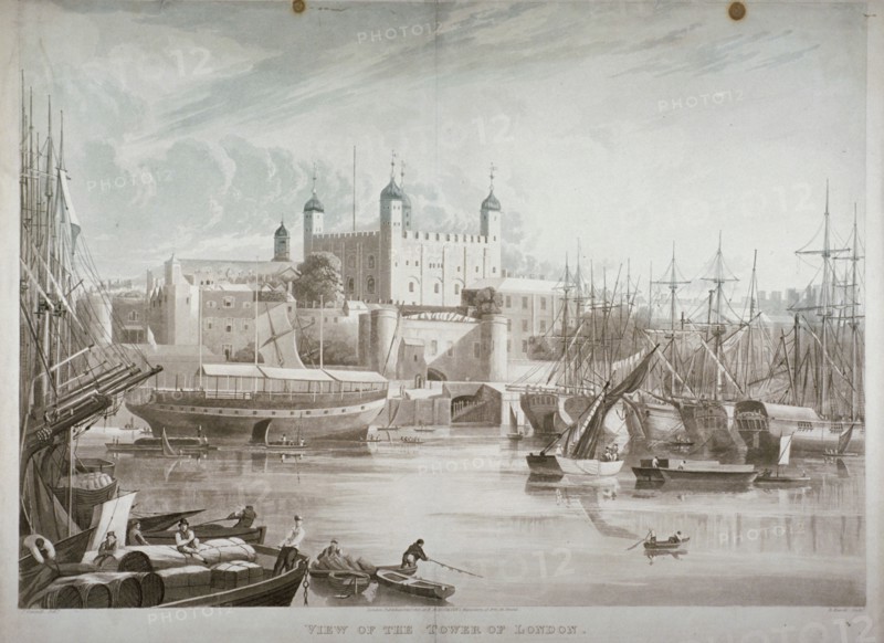 Tower of London, 1819. Artist: Daniel Havell