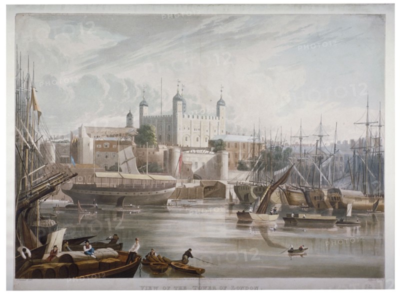Tower of London, 1819. Artist: Daniel Havell