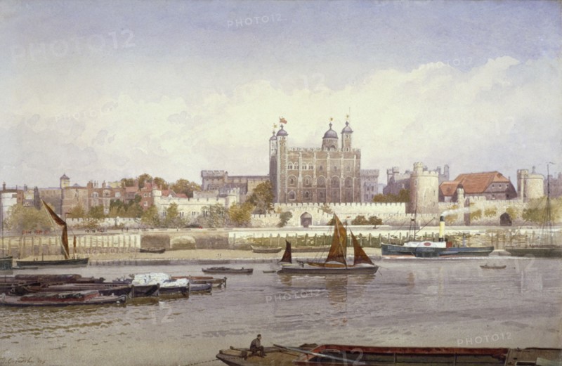 Tower of London, 1893. Artist: John Crowther
