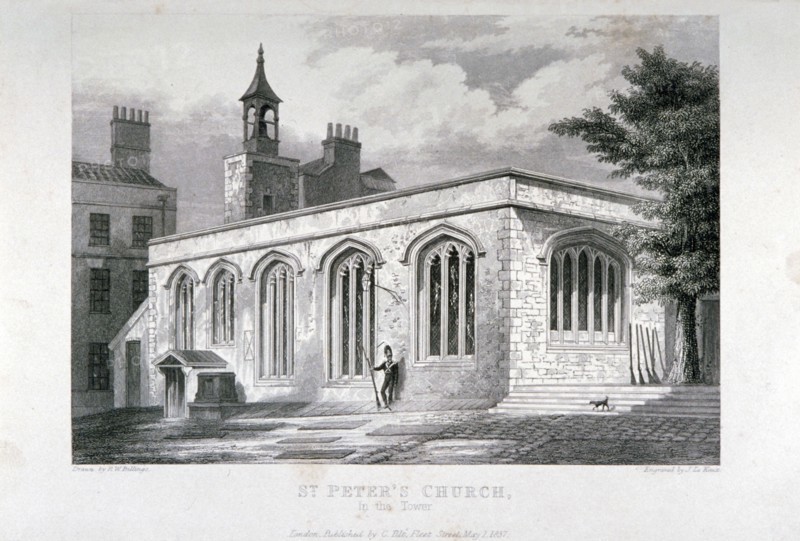 Chapel of of St Peter ad Vincula, Tower of London, 1837. Artist: John Le Keux