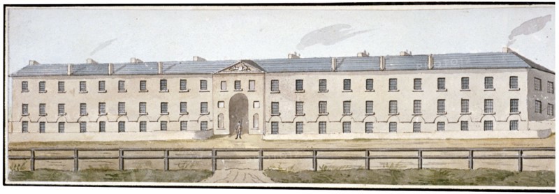 View of Knightsbridge Barracks, Westminster, London, c1810. Artist: Anon