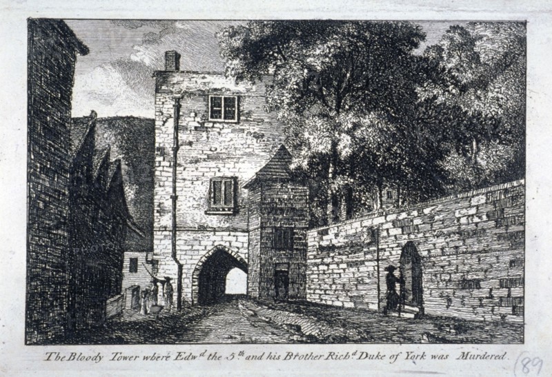 View of the Bloody Tower, Tower of London, c1800. Artist: Anon