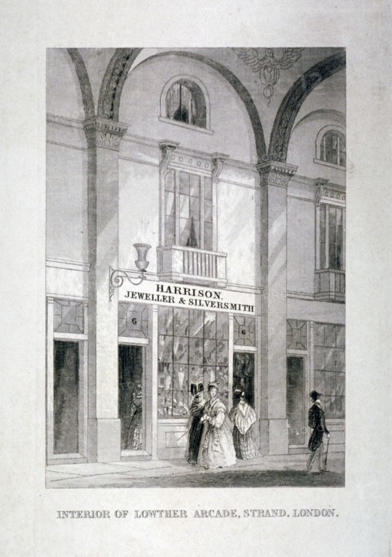 Lowther Arcade, Strand, Westminster, London, c1850. Artist: Anon
