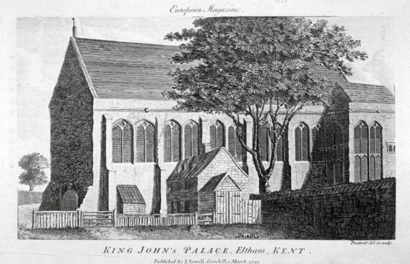 Great Hall of Eltham Palace, Kent, 1792. Artist: Thomas Prattent