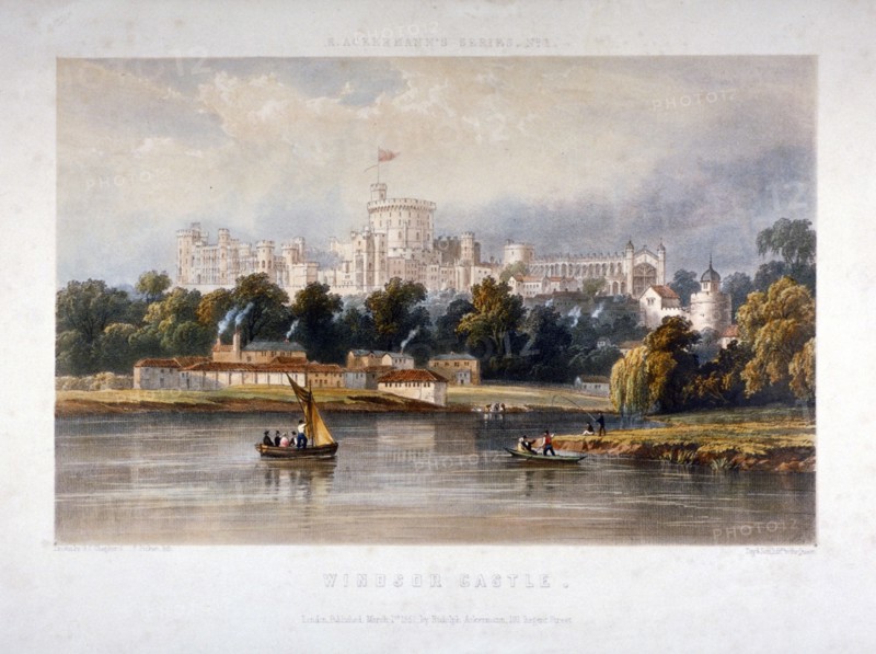 Windsor Castle, Berkshire, 1851. Artist: Thomas Picken
