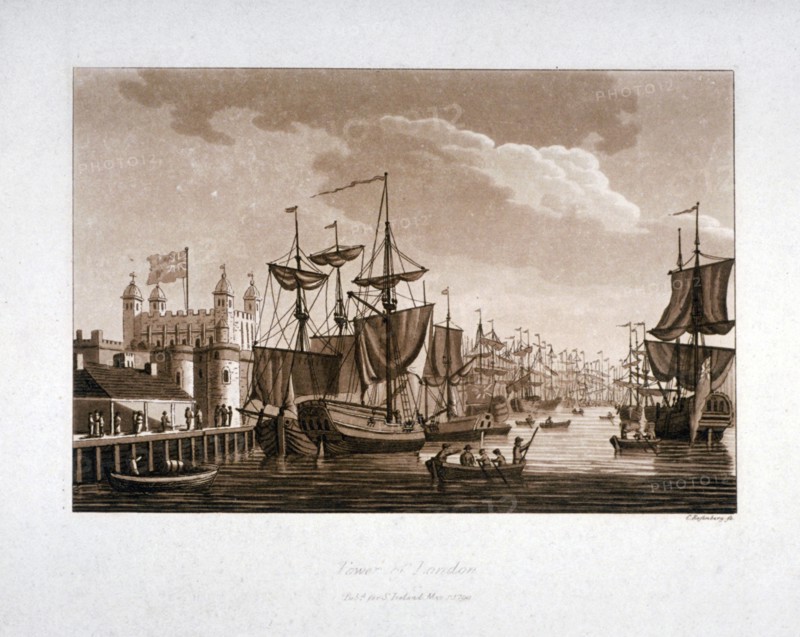 Tower of London, 1799. Artist: C Rosenberg