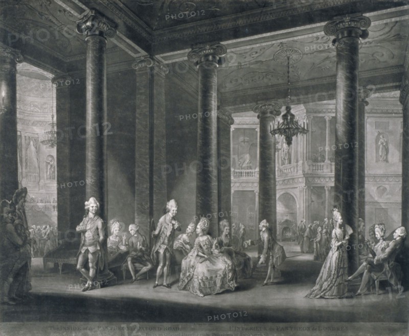 Interior of the Pantheon, Oxford Street, Westminster, London, 1772. Artist: Richard Earlom
