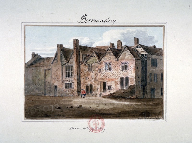 Abbey of St Saviour, Bermondsey, London, 1809. Artist: John Chessell Buckler