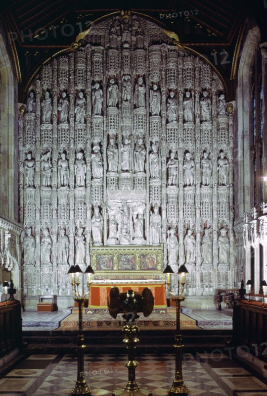 Reredos, All Souls College Chapel, Oxford, Oxfordshire, 1974. Artist: Tony Evans