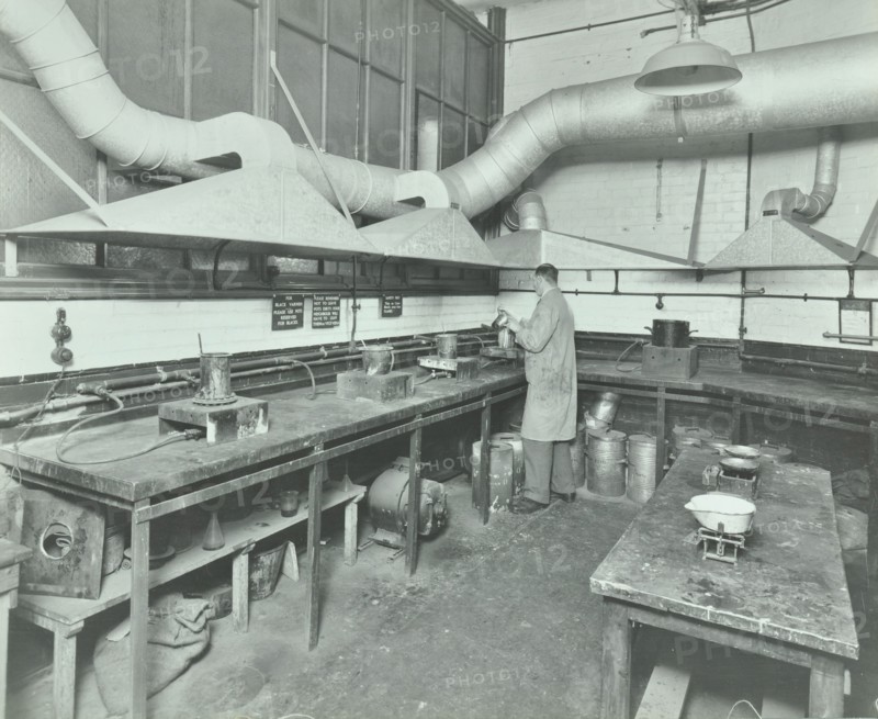 Varnish Laboratory, Borough Polytechnic, Southwark, London, 1936. Artist: Unknown.