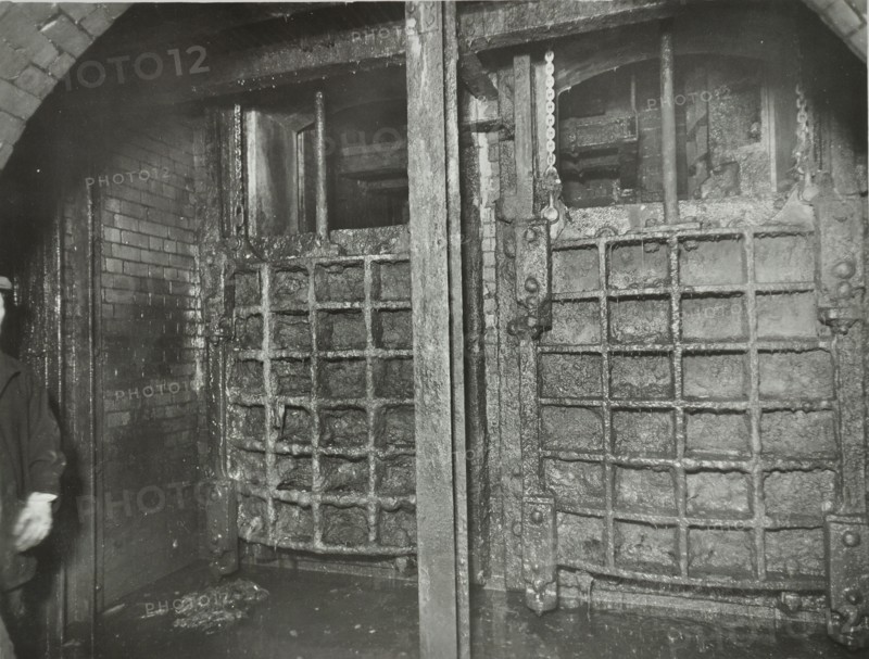 Sewer sluice gates, London, 1939. Artist: Unknown.