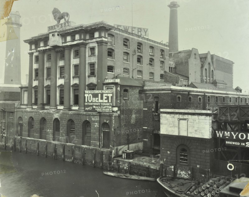 The Lion Brewery, Belvedere Road, Lambeth, London, 1928. Artist: Unknown.