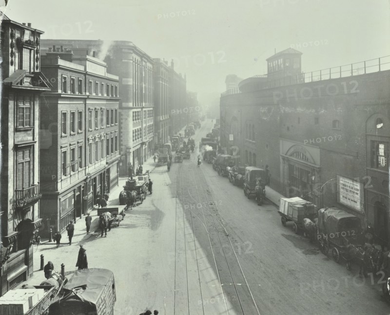 London Bridge Station, Tooley Street, London, 1910. Artist: Unknown.