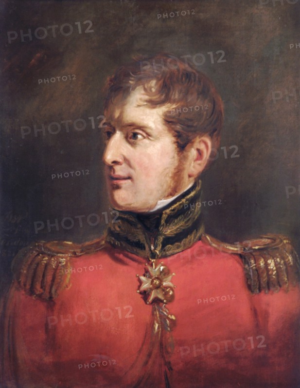 Portrait of Field Marshal Lord Fitzroy James Henry Somerset, British soldier, 1821