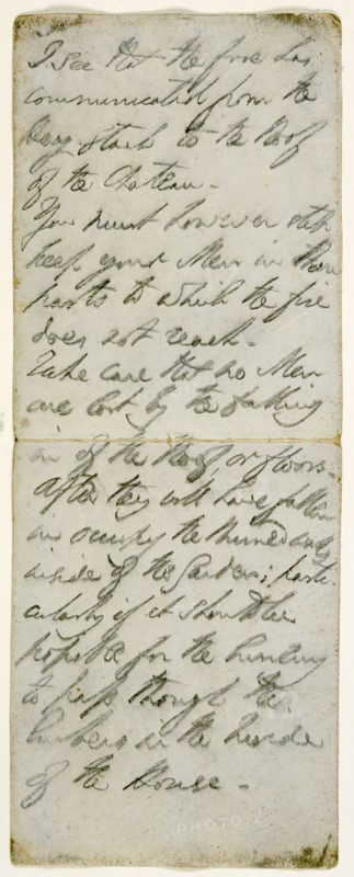 Battle instructions written by the Duke of Wellington, early 19th Century