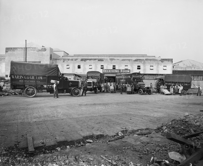 Waring & Gllow munitions factory, White City, Hammersmith and Fulham, London, August 1916