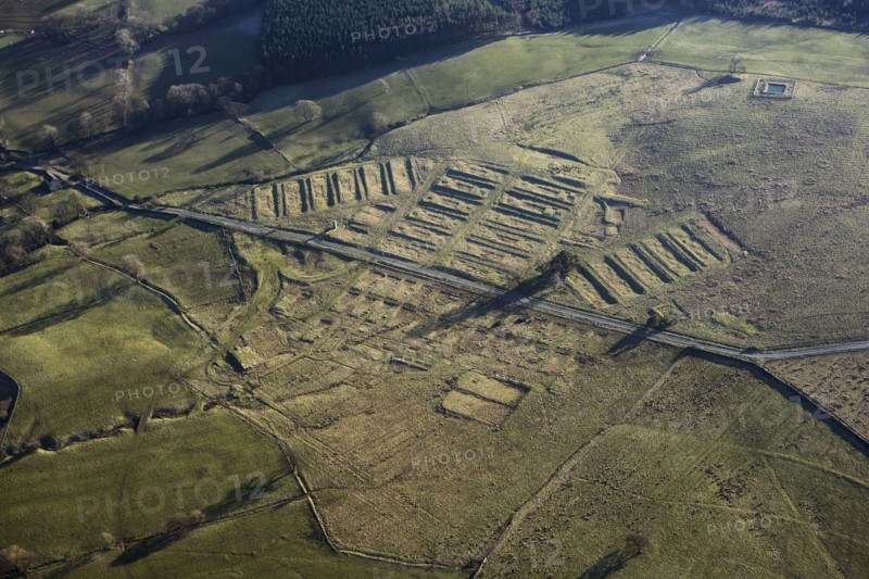 Aerial view of Leighton Construction Camp, Healey, North Yorkshire, 2007