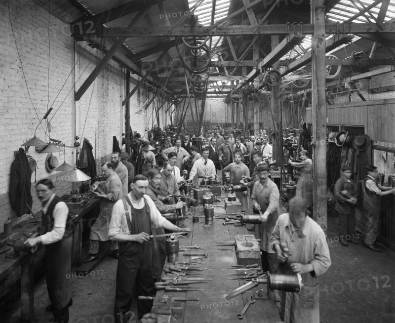 Belgian Munition Works, Clevedon Road, Barnes, Richmond, London, September 1918