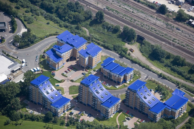 Modern urban development, Reading, Berkshire, 2007
