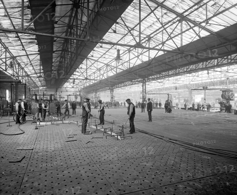 Cammell Laird shipyard, Birkenhead, Merseyside, 1913